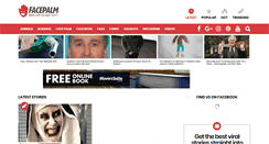 Desktop Screenshot of facepalm.com